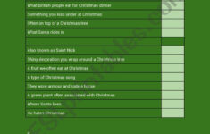 Find The Christmas Words - Esl Worksheetteejaysworksheets regarding First Letter of Christmas Carols Worksheet