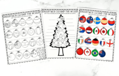 Free Christmas Around The World Worksheet pertaining to Geography Christmas Worksheet