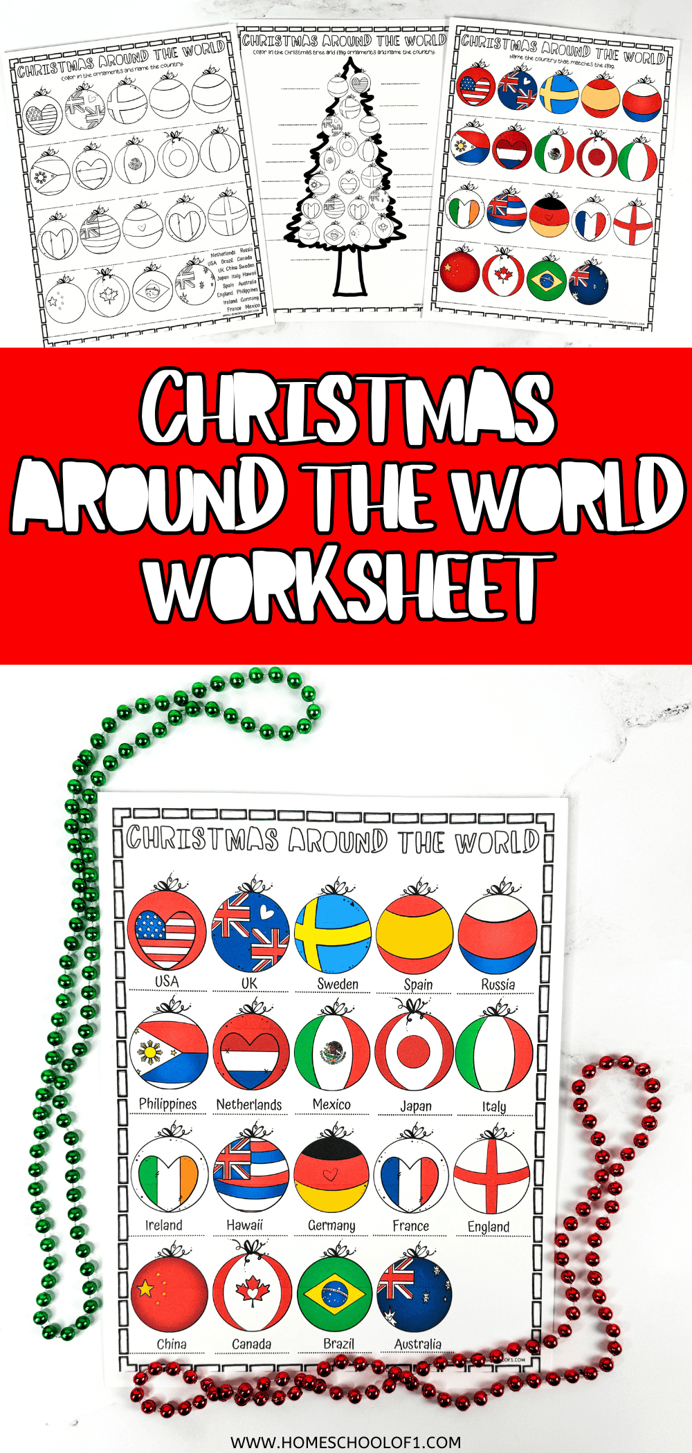 Free Christmas Around The World Worksheet throughout Geography Christmas Worksheet