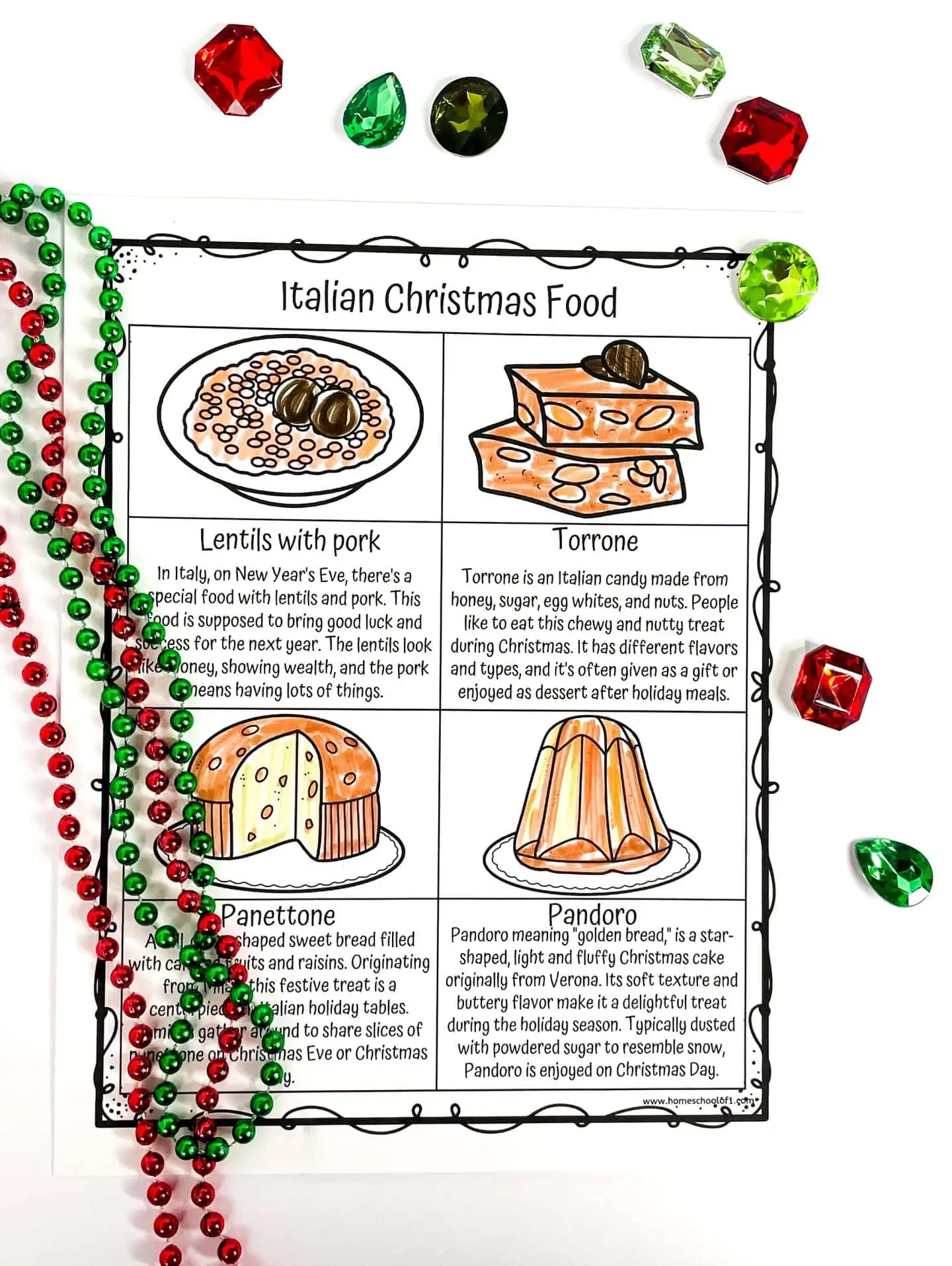 Free Christmas In Italy Worksheets in Italian Christmas Worksheets