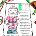 Free Christmas In Italy Worksheets Within Italian Christmas Worksheets