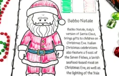 Free Christmas In Italy Worksheets within Italian Christmas Worksheets