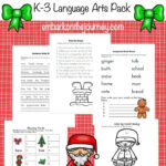 Free Christmas Language Arts Pack For K 3 Intended For Language Arts Christmas Worksheets