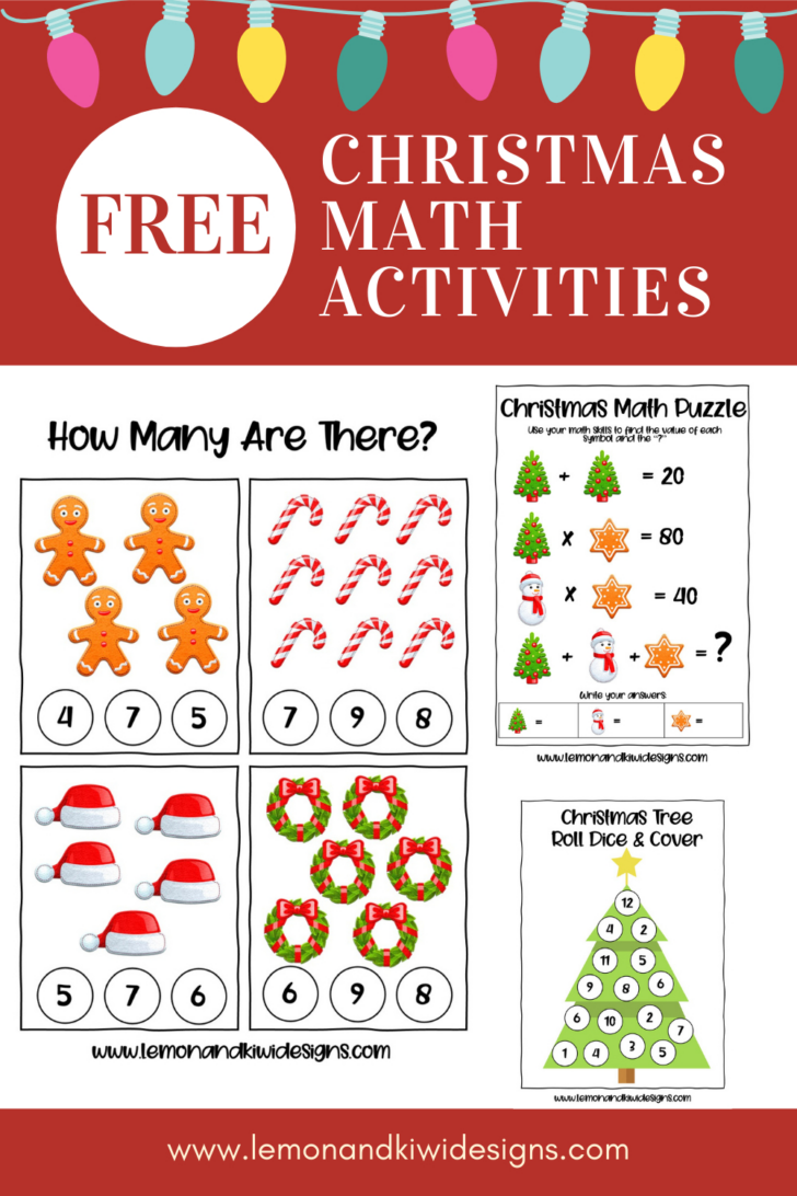 Free Printable Christmas Addition Worksheets