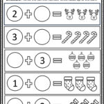 Free Christmas Math Worksheets For Kindergarten   Eduflakes With Free Christmas Addition Worksheets