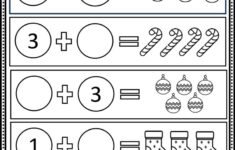 Free Christmas Math Worksheets For Kindergarten - Eduflakes with Free Christmas Addition Worksheets