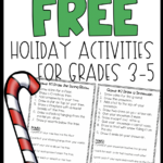 Free Holiday Activities For Students In Grades 3 5   Throughout Fun Christmas Worksheets For 3Rd Grade