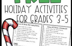 Free Holiday Activities For Students In Grades 3-5 - throughout Fun Christmas Worksheets For 3Rd Grade