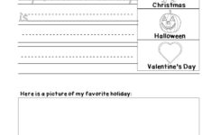 Free Holiday Writing Printable - Kindermomma regarding Free Christmas Writing Prompts Worksheets