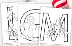 Free Printable Christmas Alphabet Coloring Pages For Preschoolers inside Free Printable Christmas Alphabet Worksheets