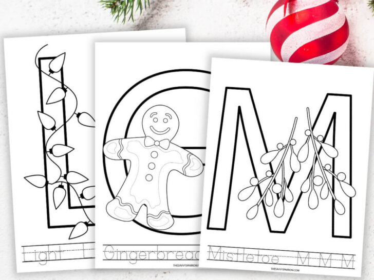 Free Printable Christmas Alphabet Worksheets