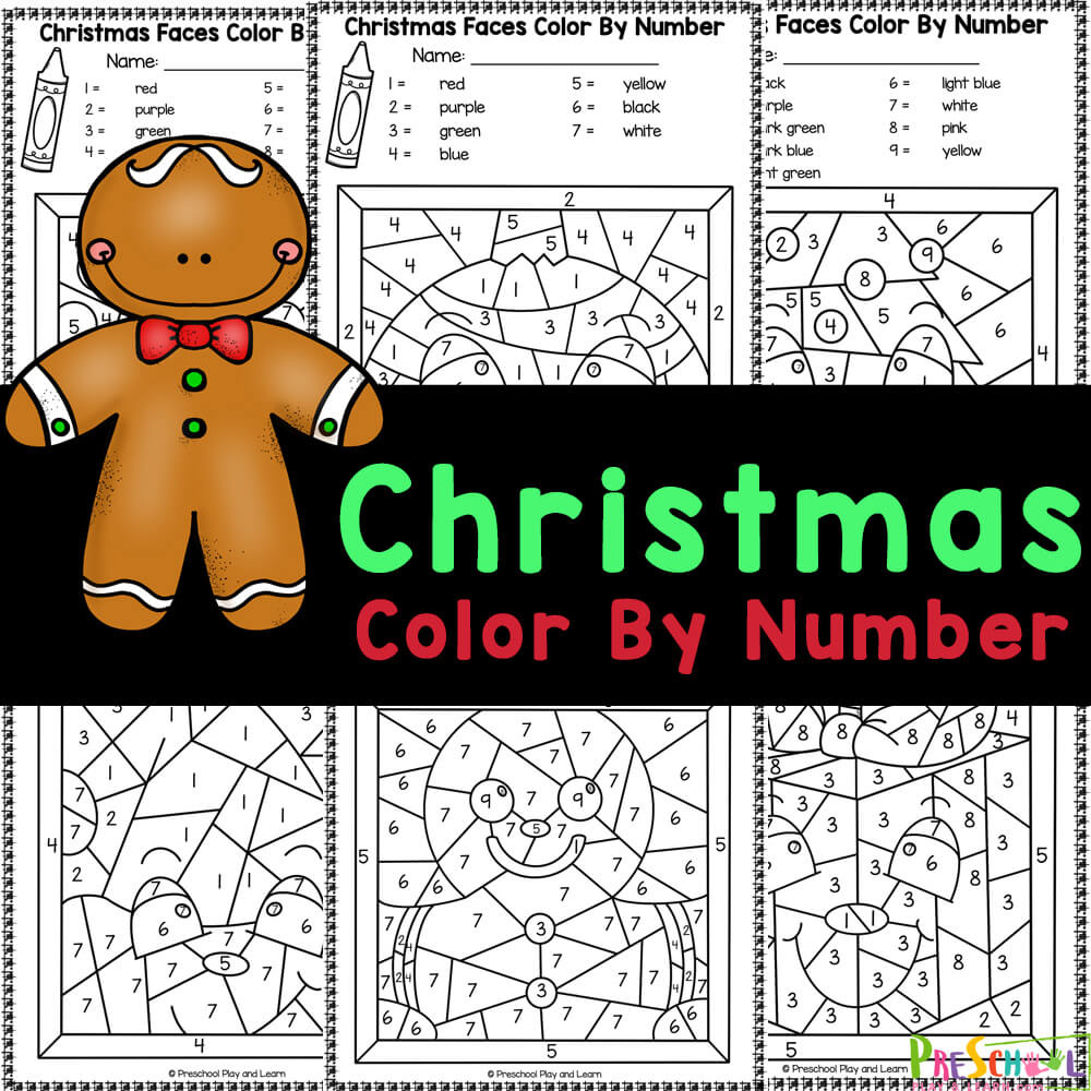 Free Printable Christmas Colornumber Worksheets for Free Color by Number Christmas Worksheets