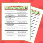 Free Printable Christmas Name That Tune Game & More Christmas In Name That Christmas Tune Worksheet Answers