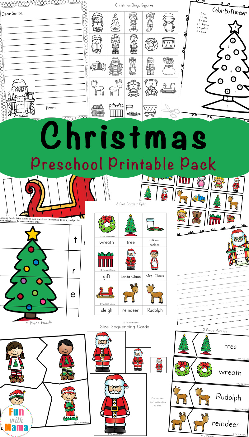 Free Printable Christmas Worksheets - Fun With Mama pertaining to Teachers Pay Teachers Free Christmas Worksheets