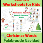 Free Spanish Worksheets: Christmas Words – Palabras De Navidad Within Spanish Christmas Vocabulary Worksheets