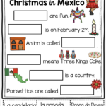 Freebies Christmas Around The World For Kindergarten And First Grade Pertaining To Las Posadas Christmas In Mexico Worksheet