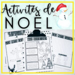 French Christmas Activities For The Classroom   Fle Avec Mmed With Regard To French Christmas Worksheets Free