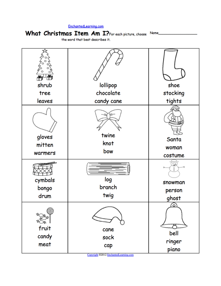 Geography Christmas Worksheet