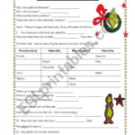 How The Grinch Stole Christmas An Exploration Of Everything Pertaining To The Grinch Who Stole Christmas Worksheets