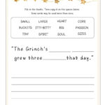 How The Grinch Stole Christmas Worksheets (Free Printables)   Once In The Grinch Who Stole Christmas Worksheets