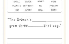 How The Grinch Stole Christmas Worksheets (Free Printables) - Once in The Grinch Who Stole Christmas Worksheets