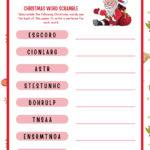 Kids Christmas Activity Pages, Word Search, Printable Kids Intended For Scrambled Christmas Super Teacher Worksheets