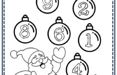 Kindergarten Christmas Free Worksheet Count And Trace Printable pertaining to Free Printable Christmas Counting Worksheets