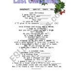 Last Christmas   Song   Esl Worksheetewa11 Inside Last Christmas Song Worksheet