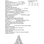 Last Christmas Song Lyrics Fill In Throughout Last Christmas Song Worksheet