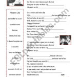 Last Christmaswham   Esl Worksheetpandabear Regarding Last Christmas Song Worksheet