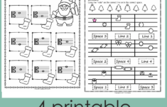 Music Worksheets For Christmas {Weekly Freebies} for Free Christmas Music Worksheets