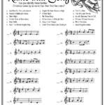 Name That Song" Christmas Game Inside Name That Christmas Song Worksheet