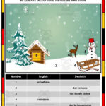 No Prep German Vocabulary Worksheets And Answer Key   Christmas For German Christmas Vocabulary Worksheet