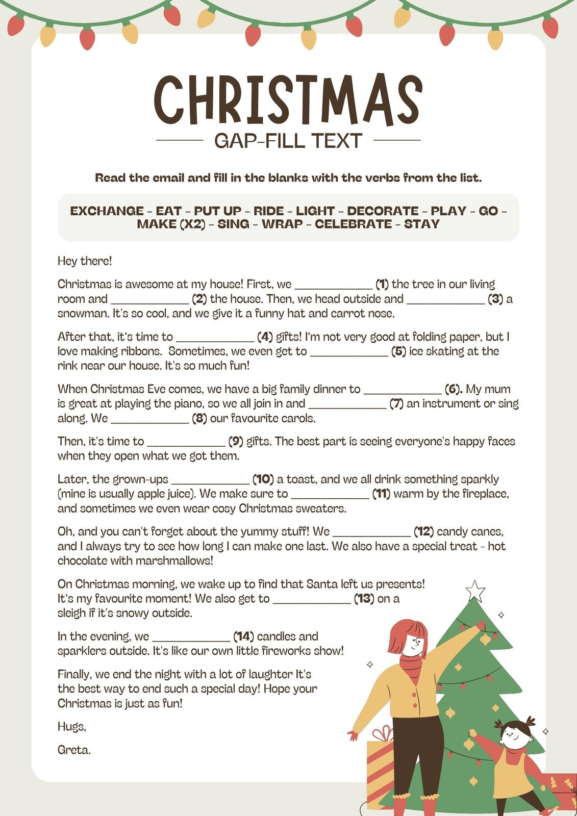 Page 2 - Free, Editable Christmas Worksheet Templates | Canva regarding Free Christmas Language Arts Worksheets