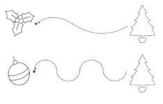 Pin Page within Preschool Christmas Tracing Worksheets