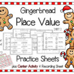 Place Value Worksheets Gingerbread Christmas Themed In Place Value Christmas Worksheets