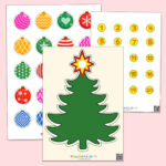 Printable Christmas Cut And Glue Activity For Kids Inside Cut And Paste Christmas Tree Worksheet