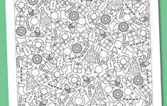 Printable I Spy Christmas - Chevron Lemon in I Spy Christmas Worksheet