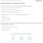 Quiz & Worksheet   A Christmas Carol Stave 2 | Study With Regard To Reading Skills And Strategies Worksheet A Christmas Carol Answers