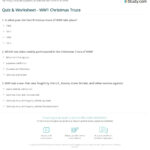 Quiz & Worksheet   Ww1 Christmas Truce | Study With Regard To World War 1 Christmas Truce Worksheet Answers