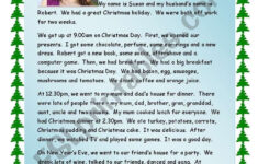Reading - My Christmas Holiday - Esl Worksheetkaz76 with My Christmas Holiday Worksheet