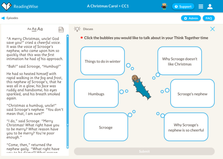 Reading Skills and Strategies Worksheet a Christmas Carol