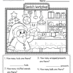 Santa'S Workshop Classification Worksheet   Free Printable Regarding Kindergarten Christmas Reading Worksheets