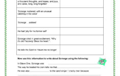 Scrooge In Stave 2 | A Christmas Carol |Teachit throughout Reading Skills And Strategies Worksheet A Christmas Carol