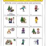 Spanish Christmas Activities | Spanish Nouns And Verbs For Spanish Christmas Vocabulary Worksheets