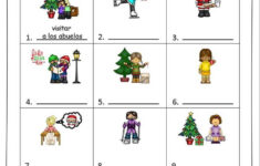 Spanish Christmas Activities | Spanish Nouns And Verbs for Spanish Christmas Vocabulary Worksheets
