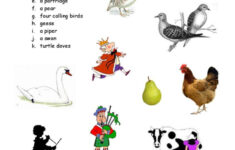 The 12 Days Of Xmas: English Esl Worksheets Pdf &amp; Doc for The 12 Days of Christmas Worksheet