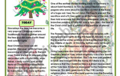 The Origin Of The Christmas Tree - Esl Worksheetanaisvi throughout History of the Christmas Tree Worksheet