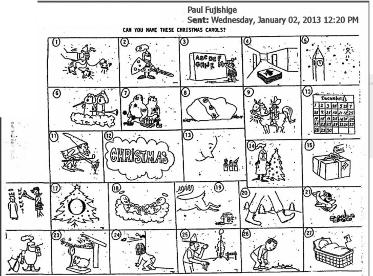 Identify the Christmas Carol Worksheet