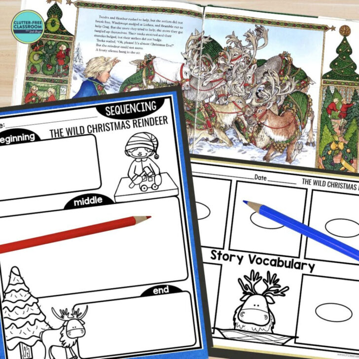 The Wild Christmas Reindeer Worksheets